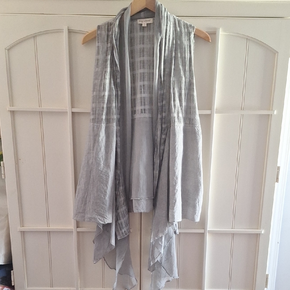 Song N Spirit Grey BOHO Women's Tunic Vest Top